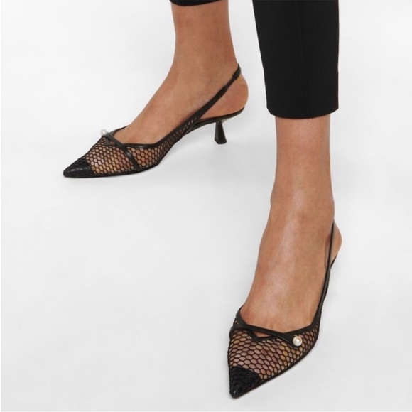 New JIMMY CHOO Amita 45 Slingback Pumps $1,095 40 - Picture 5 of 15